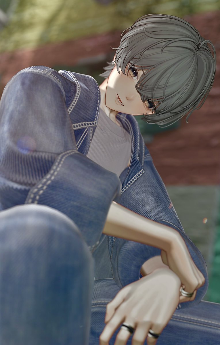 kawasemiiris's tweet photo. おはようございます🐾 
今日から6月だ〜だんだん暑くなってきた…
#VRChat #彼方3D #moullbooth https://t.co/DUI9aiXJFJ