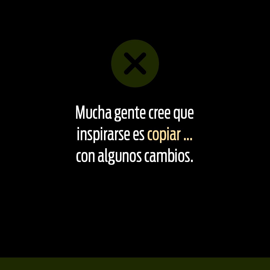 JesusDesingDG's tweet photo. “Muchos creen que inspirarse es copiar.

Pero cuando todos hacen lo mismo,
el resultado siempre es el mismo.

Y ahí es donde empiezas a perder clientes.” https://t.co/NBMN37iUlO
