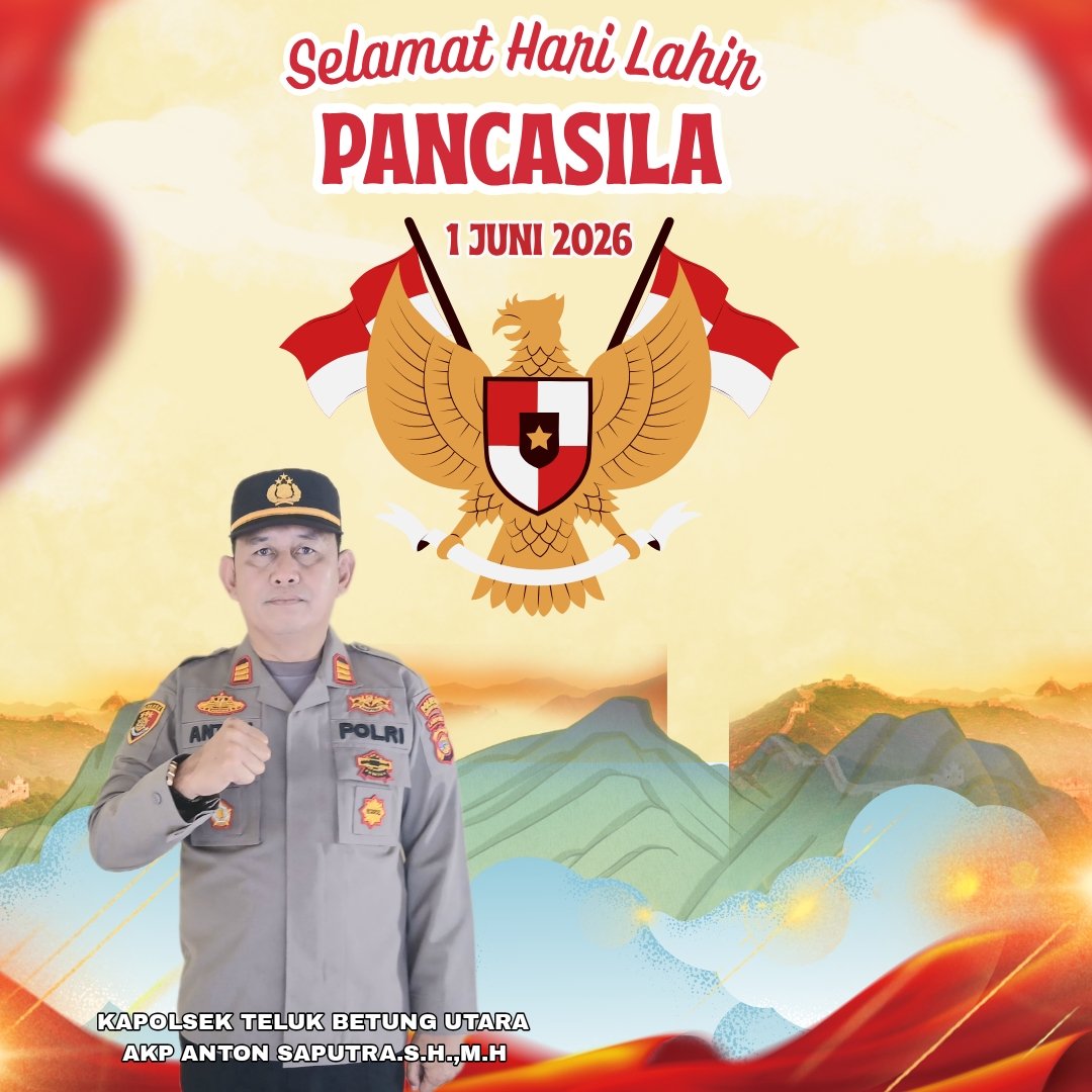 Hello71116883's tweet photo. "  Selamat Hari Lahir Pancasila 1 Juni 2026  "
( #polisipenolong, #polrestabandarlampung )
@humaspoldalampung
@polrestabandarlampung https://t.co/g4x3AwBlyy