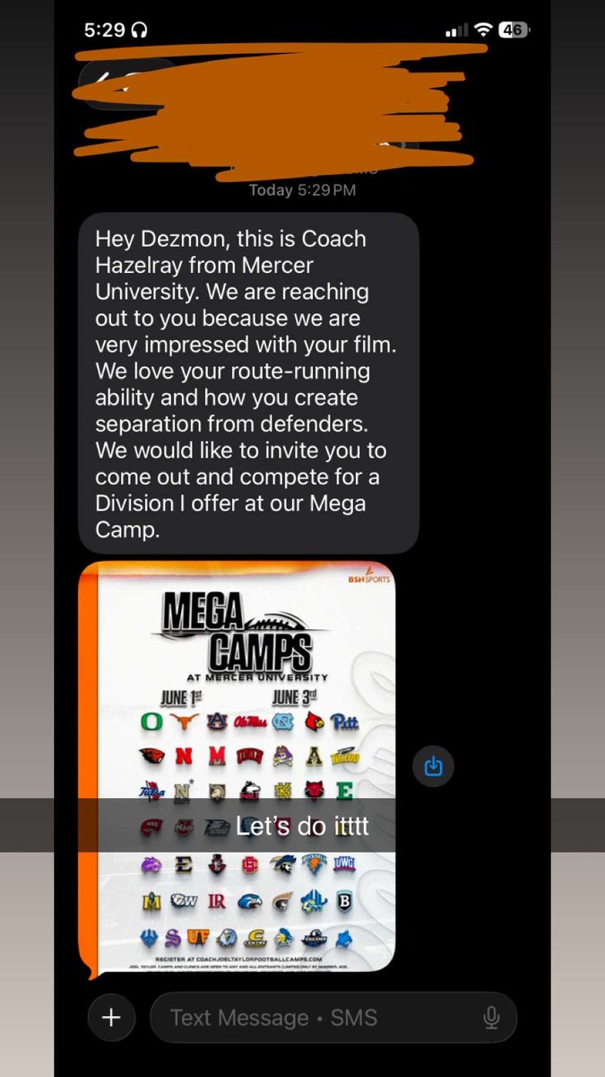 DezmonHarris18's tweet photo. @MercerFootball thanks @Coachporter56  @AL_Recruiting @coachnub @BamaPrepsFB @UnLockYourGame_ @ScoutFball @1CourtSideBank @Coachporter56 @coachnub   @@AL_Recruiting @Alabama_Varsity @Jestes030 https://t.co/B8WOpi8SS7