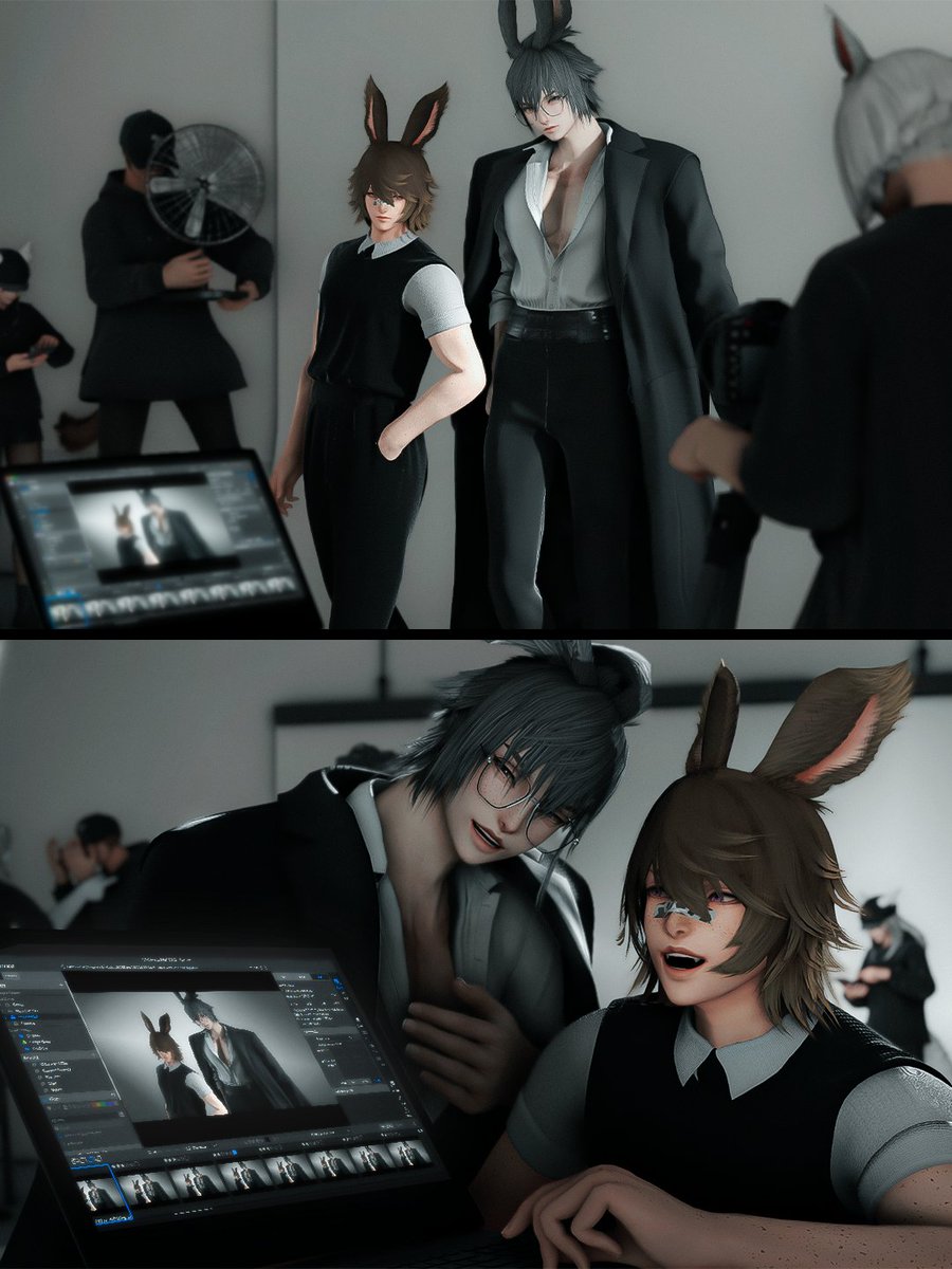 xiv_von's tweet photo. gposers getting their gpose taken 🧍‍♂️🧍
 w/ @AsterFyth 

#gposers https://t.co/QXeakiS4N6