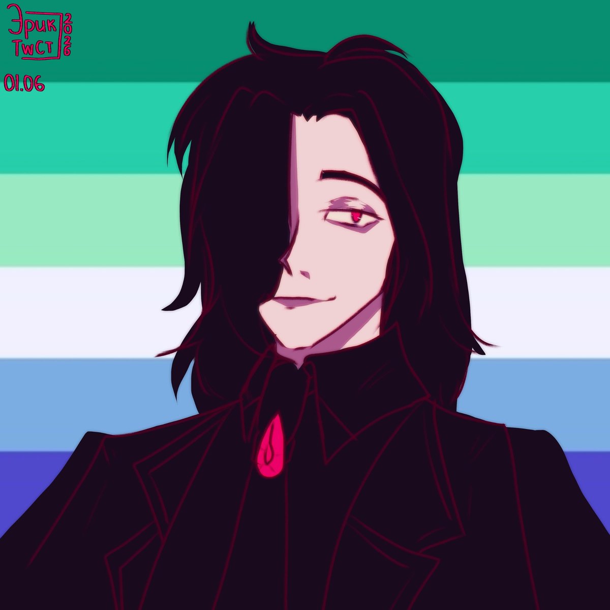 TWCT_BY_'s tweet photo. Day 1 - gay
#pridemonth2026
-------------------
#twct #oc #au https://t.co/V1LW0k2Zei