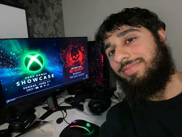 KingAbzTV's tweet photo. IT'S ALMOST TIME FOR GEARS TO RETURN!!

I’ll be LIVE Sunday June 7th for the Xbox Games Showcase + Gears of War E Day Direct!
https://t.co/UboFnHoHP8 https://t.co/V3fa0gXbWb