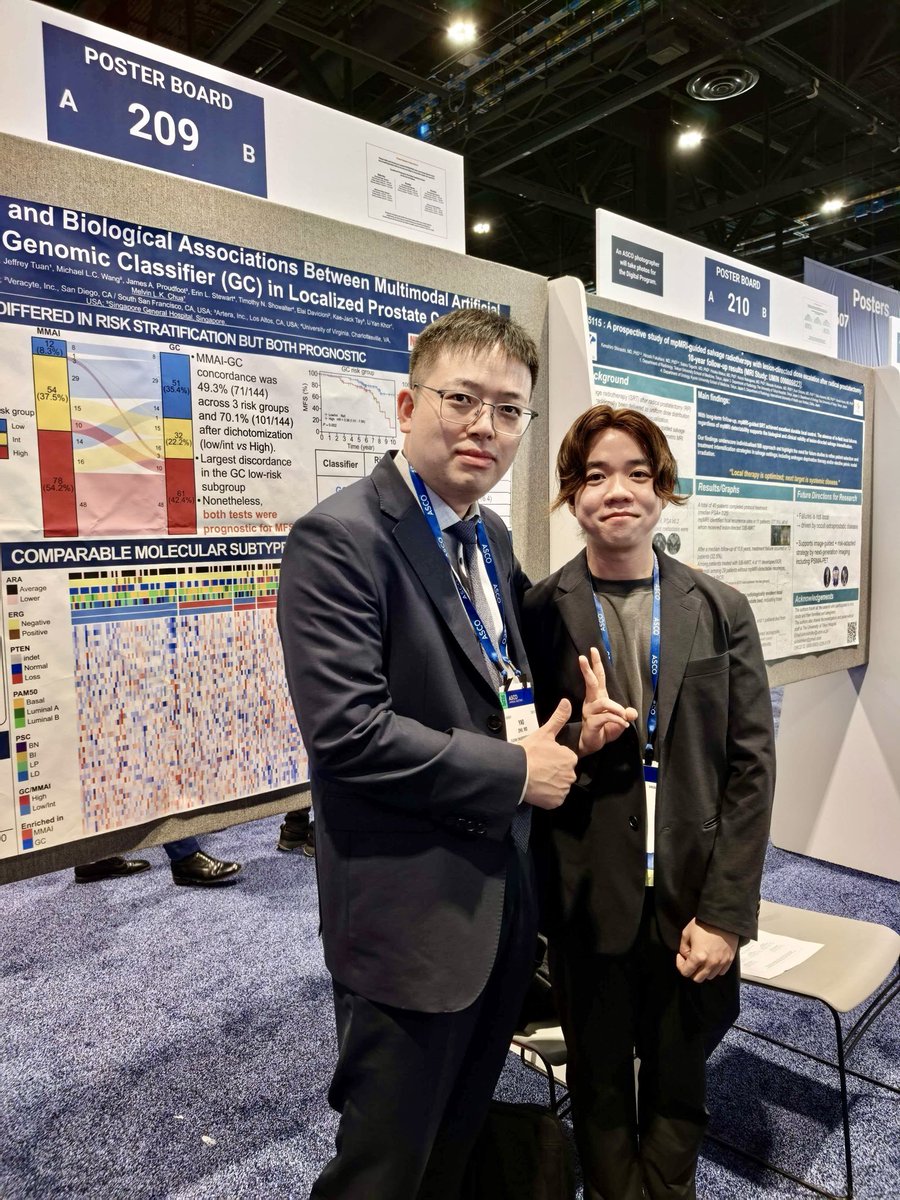 DrMLChua's tweet photo. Thanks for the mention! @zklaassen_md 

#ASCOAM26

Another trainee who will be a trailblazer 💪🏻💪🏻 in the field of #TranslationalResearch 

#PrecisionMedicine #Biomarkers in #ProstateCancer 

Thanks for the support! @arteraAI @Veracyte @Decipher_VCYT @Davicioni @ASCO https://t.co/8xA2eRzXip