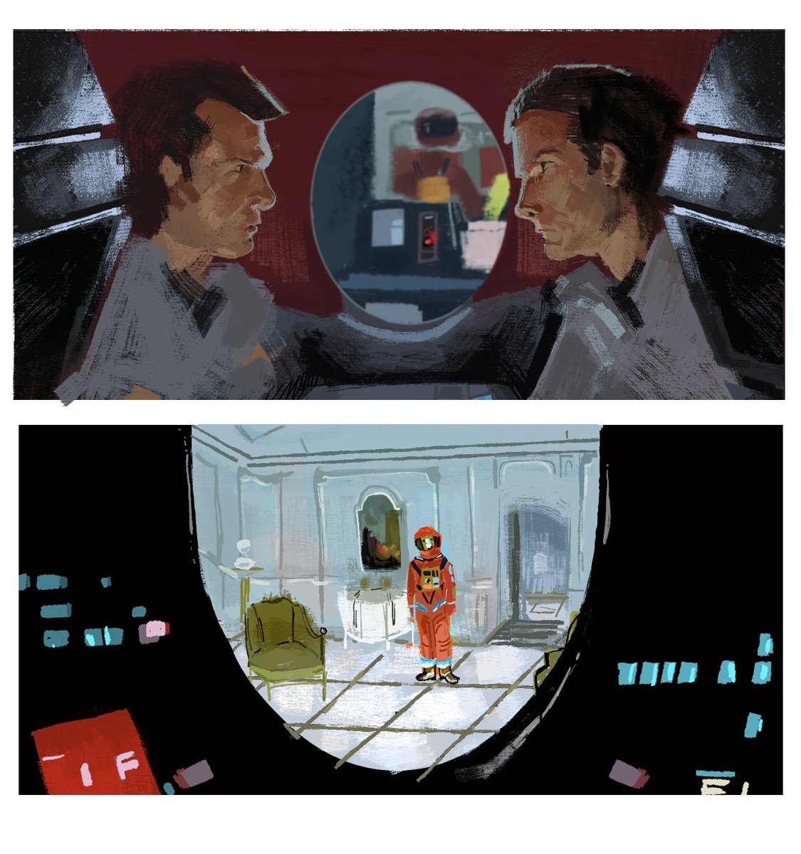 borgchivez's tweet photo. Space Odyssey studies 
#2001aspaceodyssey https://t.co/ypaqAymefM