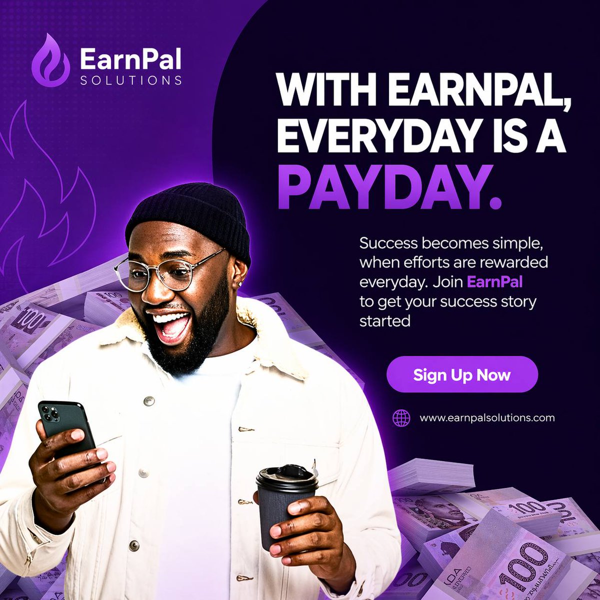 Samuelabeljay's tweet photo. People are cashing out daily… what are you waiting for? 🥳💸

EarnPal is giving you the opportunity to earn every single day don’t miss it!

Turn your free time into real income now 👇
https://t.co/o6CbwA1uSq https://t.co/kdpFtP6ABV