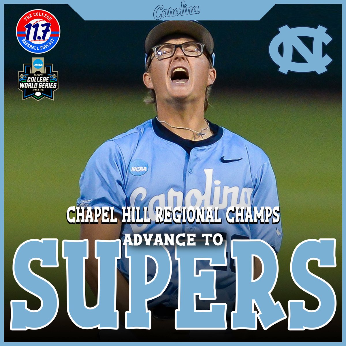 11point7's tweet photo. North Carolina sweeps the Chapel Hill Regional. 

Heels advance to Super Regionals for the 15h time in program history https://t.co/xbtiuj7fyq