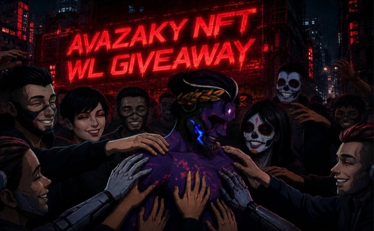 _axelhere's tweet photo. Avazaky NFT WL Giveaway 

1 GTD WL + 10 FCFS Spot

Avazaky is a digital identity living on Ethereum more than an nft, it is a declaration of sovereignty, a mark of creative autonomy, and a stake in decentralized power

not just a collection. A civilization.

• supply: 4,444 NFT
• chain: ETH
• platform: OpenSea
• mint Price: TBA

𝗧𝗼 𝗲𝗻𝘁𝗲𝗿:
• follow: @Avazaky 
• like & RT: https://t.co/BuB67yjrHe
• Join dc : https://t.co/2EGZ2hv6MX

winner announced in 24hrs 🤝

good luck fam 💙