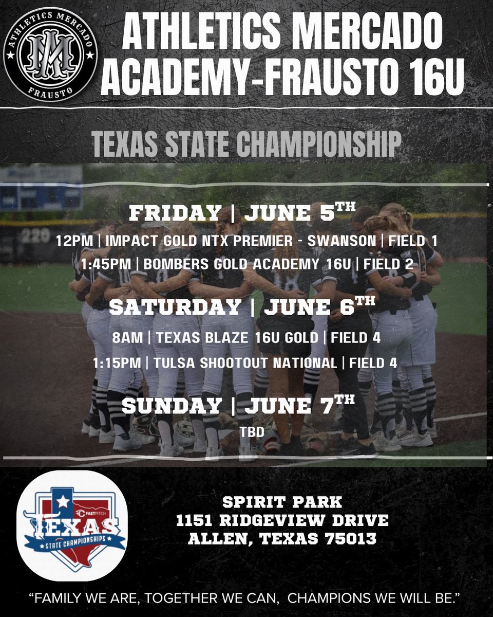 AMAFrausto's tweet photo. 🔥 Schedule is set! One last local showing before we take this show on the road for our first business trip of the summer. Time to set the tone. https://t.co/z4OoH9XflK