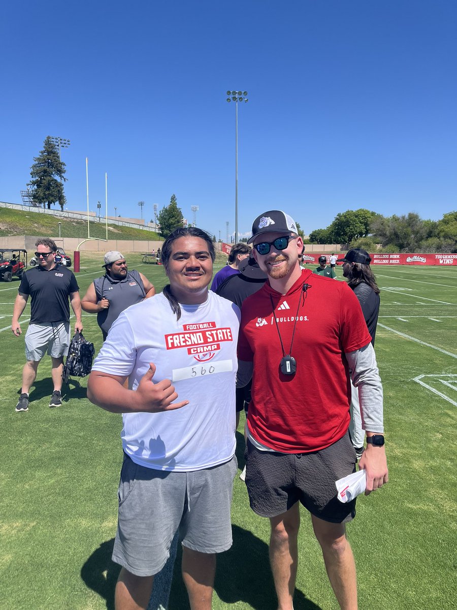 sanalio7735's tweet photo. Had a great time @FresnoStateFB JUCO showcase camp‼️🔥
@spencerpetras 
@RobertTuckerPCC 
@PCCLancerFB https://t.co/79lw9YDfhh