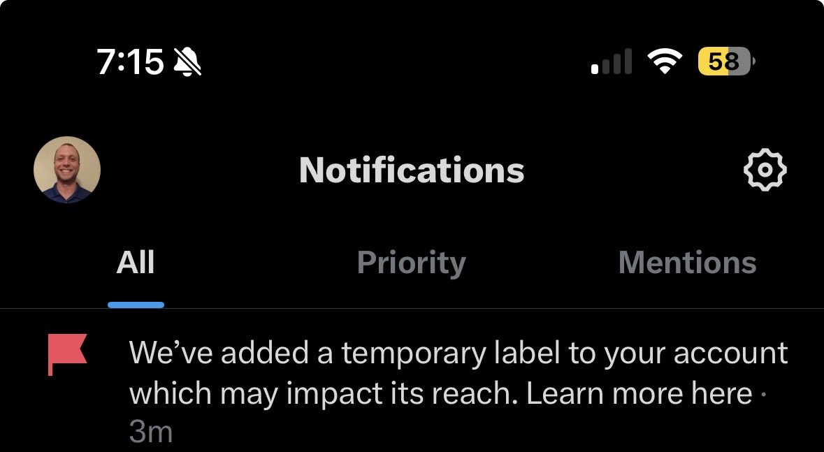 JasonPennini's tweet photo. Hi @Support , my account was suspended, and I was never informed why. I appealed it and regained access, but now my account is hindered by this temporary label. Do you know why my account was suspended in the first place? How can I appeal the temporary label? I have read all FAQs https://t.co/iJ8nLzdRRi