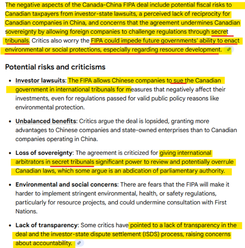 eroded1's tweet photo. @crflames @DimitrisSoudas @RickPerkinsCPC someone keeps talking about china like they aren't aware of the china FIPA deal that harper locked us into for 31 years. We can't even exit it. Any issues held in secret tribunals, where we won't even know there was an issue or how it was resolved.  Clearly you're clueless. https://t.co/eAYqBaoAeb