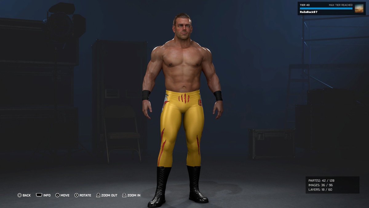 RaZaBack2021's tweet photo. Changed up his tights and made them lower and done a different abs area https://t.co/7cR2NQ5Q1R