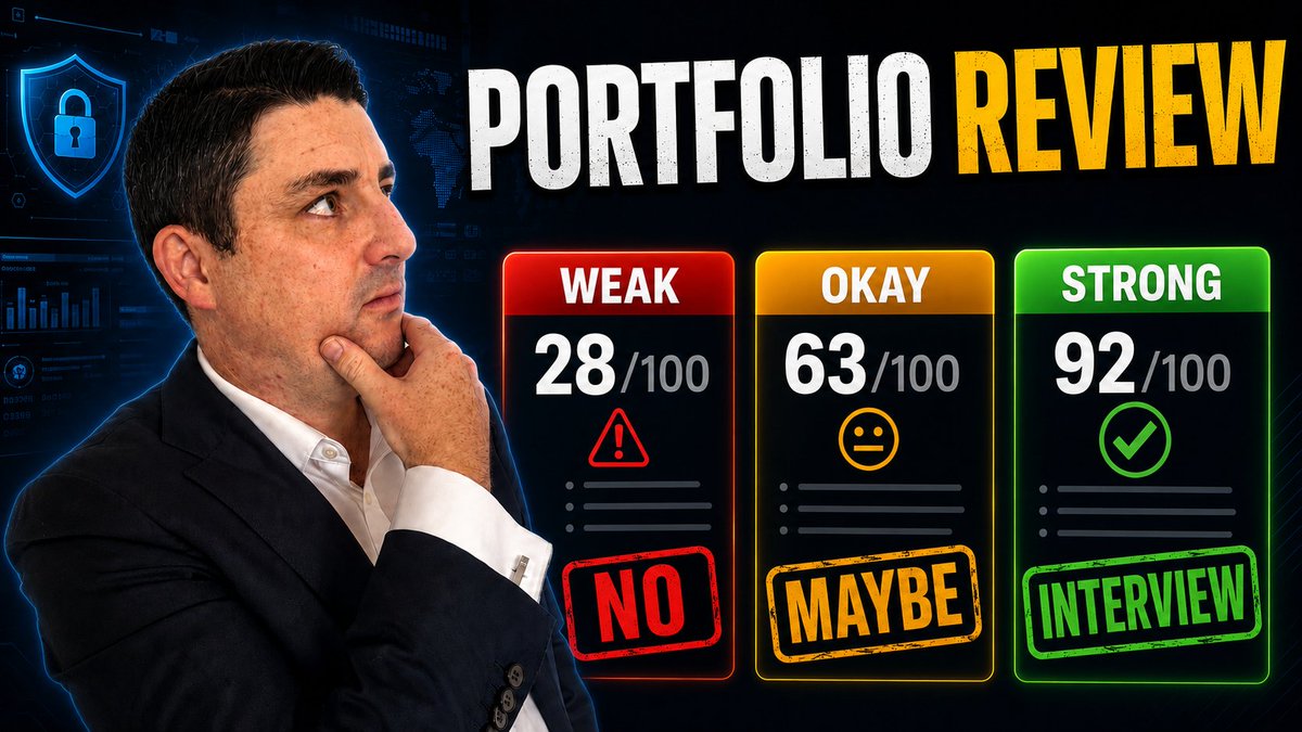 Avidityrecruit's tweet photo. New video is live.  

I reviewed common beginner cybersecurity portfolio mistakes from a recruiter’s perspective and broke down what actually helps candidates get interviews.  

In the video, I cover: 
- Why tool lists are not enough 
- How to make projects easier for recruiters to understand 
- The difference between weak, okay, and strong portfolio evidence 
- A simple scorecard you can use before applying  

If you are building a cybersecurity portfolio for SOC, GRC, IAM, cloud, or your first cyber role, this should help.  

Watch here: Link below 👇