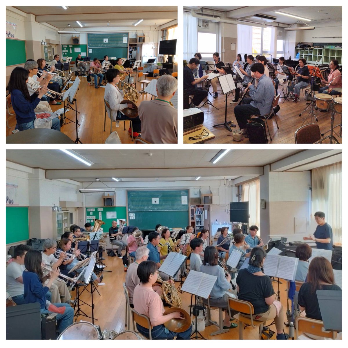 avant_premier's tweet photo. 2026/5/31
5月最後の日でしたが、初夏を通り過ごして夏のような日差しと気温でしたね。
今日の練習は、曲により、最初から良いテンポ感が出せてやった！と感じることや、逆に何となく噛み合わない状態で？？？ってなる曲などが。最後の分奏でそれがクリアされたでしょうか。
再来週はゲネプロです！ https://t.co/Bxue2eovgd