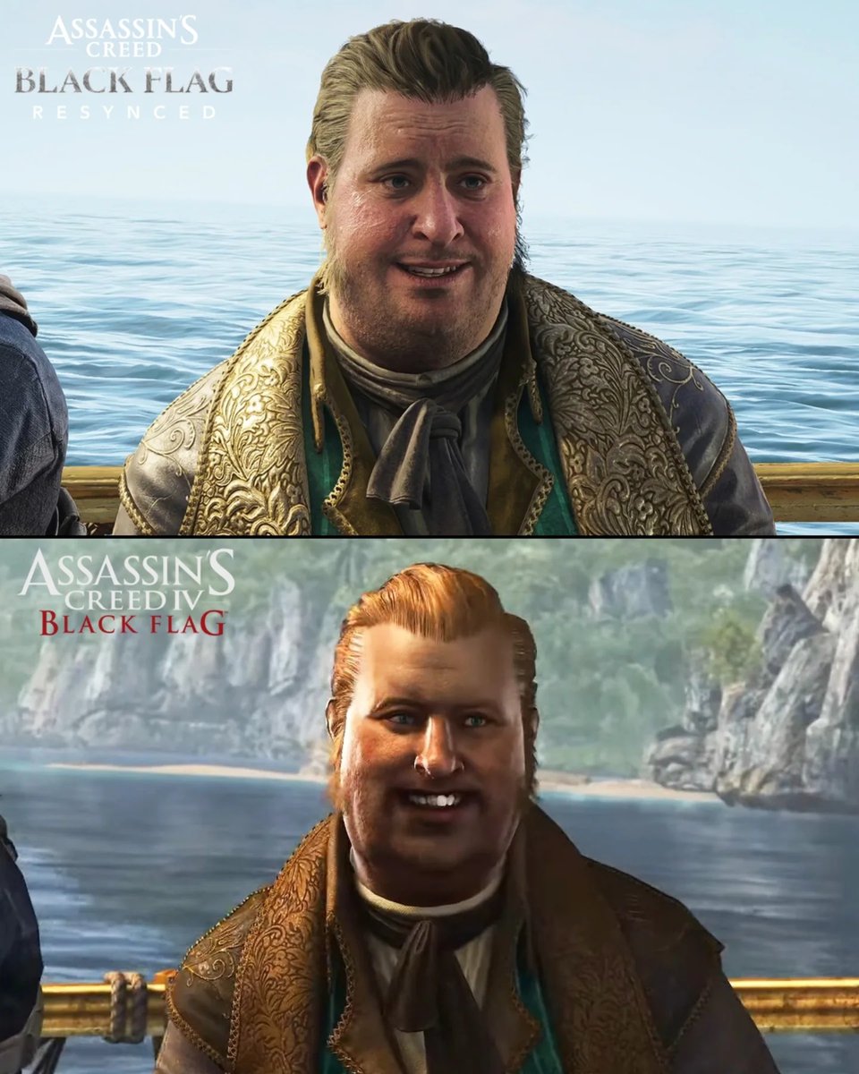 Gremio_Sombras's tweet photo. Comparación gráfica de Assassin's Creed: Black Flag Resynce ¿Qué versión os gusta más? 🤔

#Ubisoft #AssassinsCreed #AC4BlackFlag #Gamers
#assassinscreedresynced #EdwardKenway https://t.co/N6Ucgctsbh