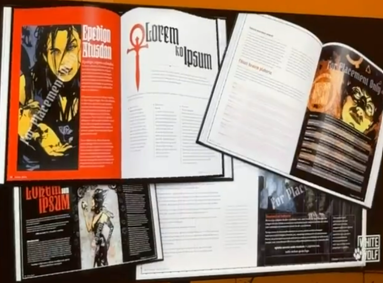 Webvampiro's tweet photo. En el enlace os dejamos transcripción (en inglés) de una de las charlas en las que la gente de White Wolf ha anticipado detalles de su proyecto de Vampiro y la propuesta de maquetación del nuevo básico
https://t.co/8tylg3OFJD https://t.co/rplcZV7WpY