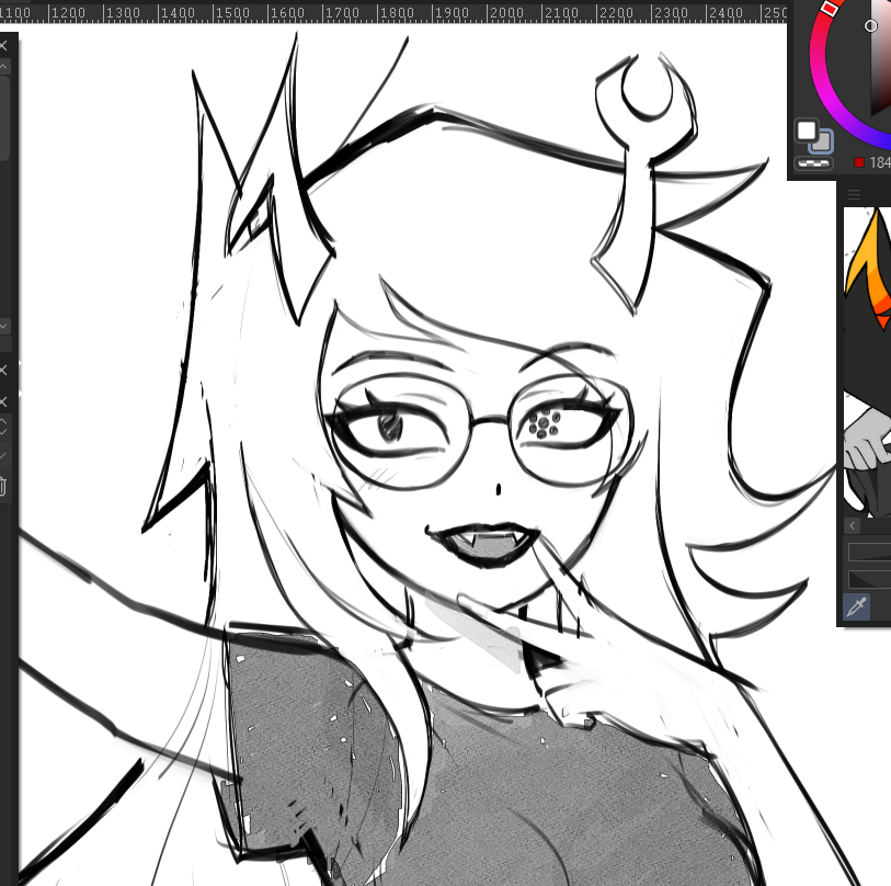 _ksg7's tweet photo. Your my favorite Homestuck fan artist. I love your style. My friend and I always love seeing your art on our dashboard. Vriska, Aranea, Roxy, or maybe some Spider8reath art please?...
https://t.co/FAwIlmSZRt

thank you! 💙 Vriska wip! is a piece of a big drawing! 
(；ω；) https://t.co/U2wdKcfKM6