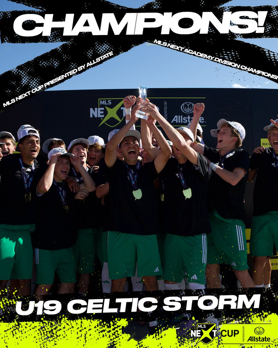 MLSNEXT's tweet photo. Weather forecast showing nothing but Celtic Storm ⛈️

Congrats to the inaugural U19 Academy Division MLS NEXT Cup Pres. by @allstate champs! https://t.co/X3lvvghxpz