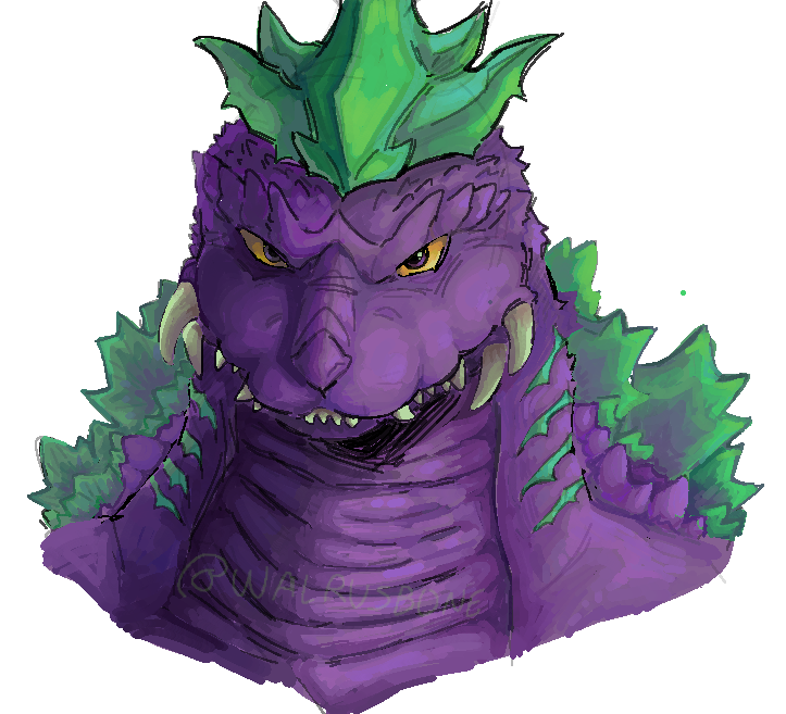 love this dude hes fun to paint #ゴジばん #gojiban #godziban