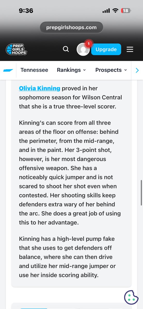 LivKin2028's tweet photo. Thank you @PGHTennessee for the write up!  Working hard everyday to be better! @2028Fbcreign @CoachVann35   @rfvann24  @ladywildcat_wbb https://t.co/s2mmFNjoy5