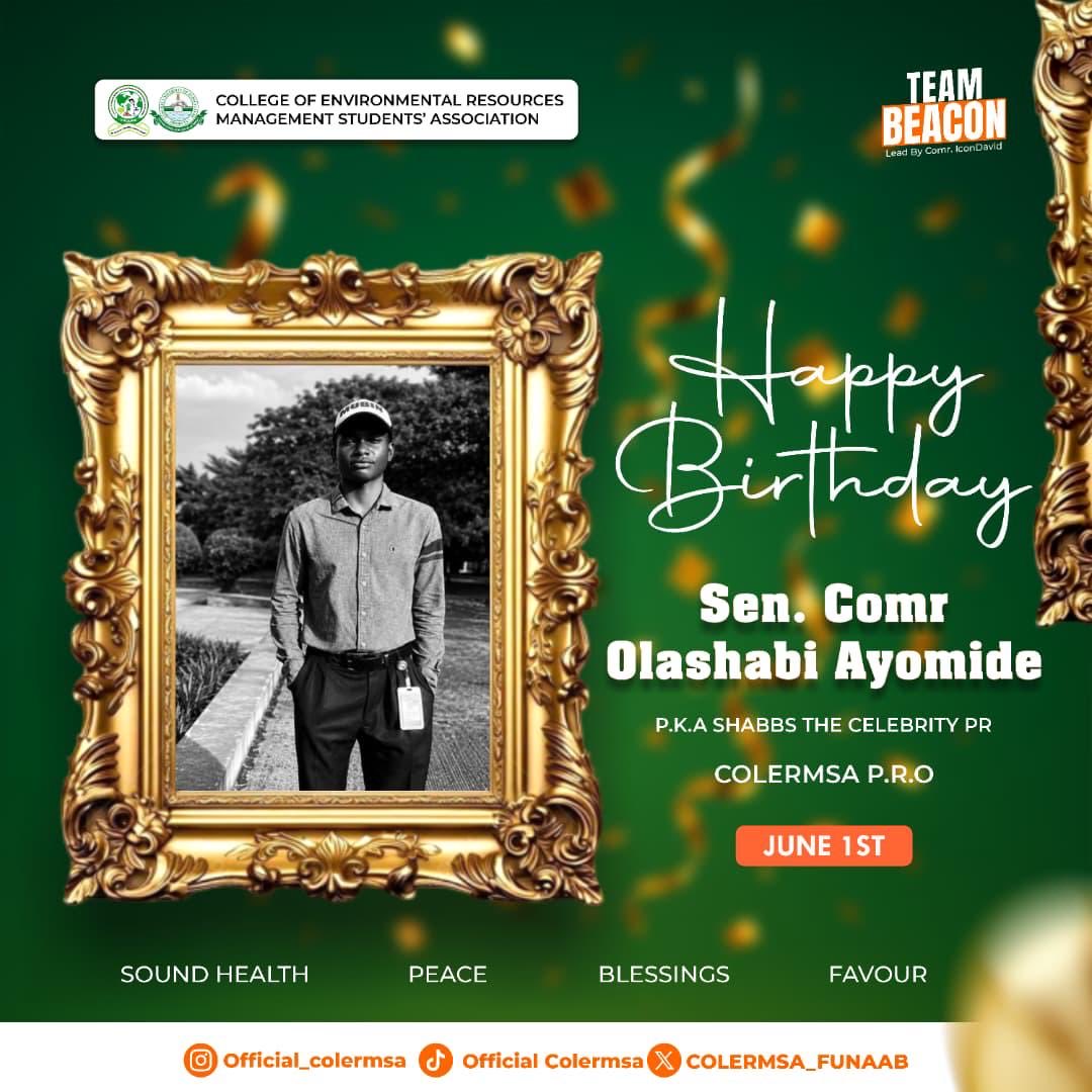 Colermsa's tweet photo. Happy Birthday to a dedicated leader and outstanding communicator. 🎉

May this new year bring greater success, favour, good health, and endless opportunities. Wishing you a remarkable celebration and a fulfilling year ahead. ✨🎂

Senator Comrade OLASHABI AYOMIDE 
COLERMSA PRO https://t.co/MJXSHEup2o