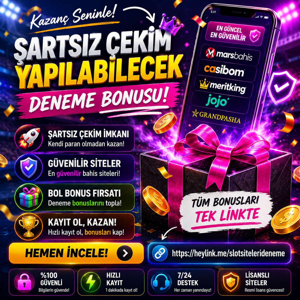 samakdhb's tweet photo. 🚀 Güvenilir Casino Siteleri
🎁 Deneme Bonusu Veren Siteler

grandpasha l marsbahis l meritking l casibom l jojo

Bonusları toplamak için hemen göz at!
https://t.co/YfABVBMHFM https://t.co/VXyxxEMM4u