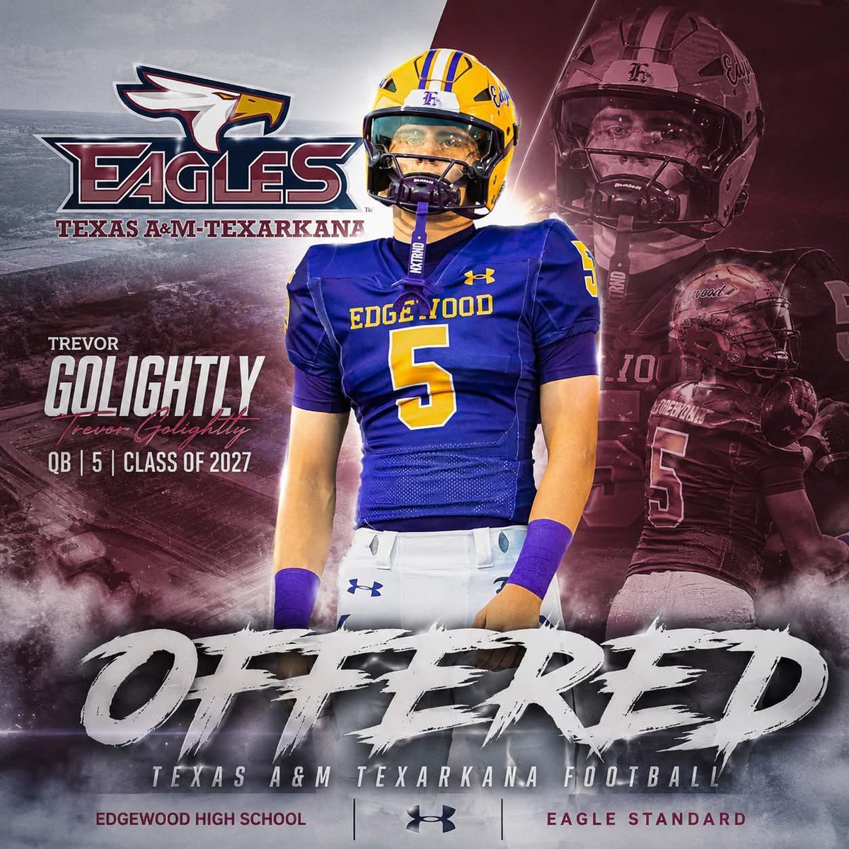 thegeneraltrev's tweet photo. AGTG! After a great conversation with @JoshuaEargle. I’m blessed to receive an offer from @TAMUT_football! Thankful for this opportunity!!

Tags: @QBHitList @BallCoachHP @allstarvisual @QBiOklahoma @qbimpacttexas @CSAPrepStar @SportPrepX @Dtigers6685 @quarterbackmag @CoaLBViking @mosesk225 @TheQBAdvantage @bench424nmore @DfwSho @PrepRedzoneTX @clutchcultureTX @GAINSportsLLC @malloryhartley @Edgewood_Ath @CoachLukeGoode @CoachBachtel @ThrowItDeep @CoachTyeFrancis @J_ChristensenQB @TXTopTalent @247Sports @TXRecruits @6starfootballOK @RisingRecruit @SportsXFilm @SpenceandCoPod @FCRecruits @_HeadsUpRecruit @5StarScouting