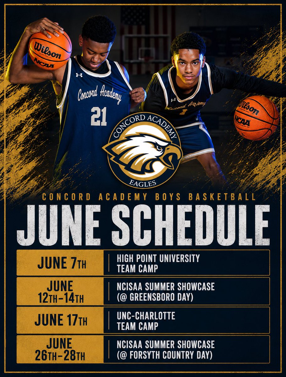 CAEaglesMBB's tweet photo. Seniors have graduated. All signed to play at the next level. Now… June is here!!! The 26-27 season begins NOW! #NextManUp #CAEagles #EaglesFly🦅 https://t.co/CvNuYnc4EV