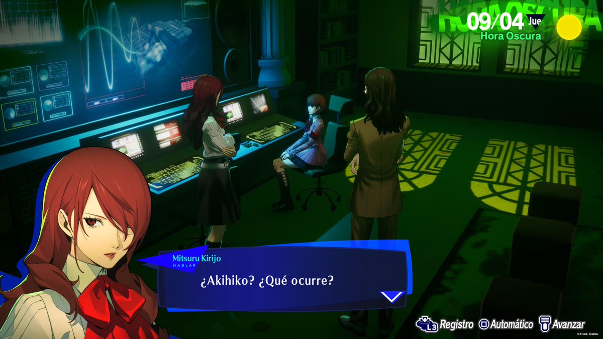 OmegaAshura's tweet photo. estoy enpezando a jugar persona 3 relouded y es chistoso como en este juego tienen todo una organizacion con recursos dedicada a enfrentar la amenaza y a las sombras. mientras que en el 4 son un par de pibes que no llegan a fin de mes luchando a machetazos contra sombras https://t.co/vpo0wFq7FA