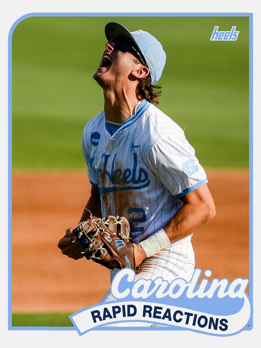 jadamlucas's tweet photo. Rapid Reactions as the @DiamondHeels advance to the super-regionals with a 9-3 win over ECU to cap a perfect weekend at Boshamer Stadium:

https://t.co/PWW0NsTIr9 https://t.co/5vC0gRZEpR