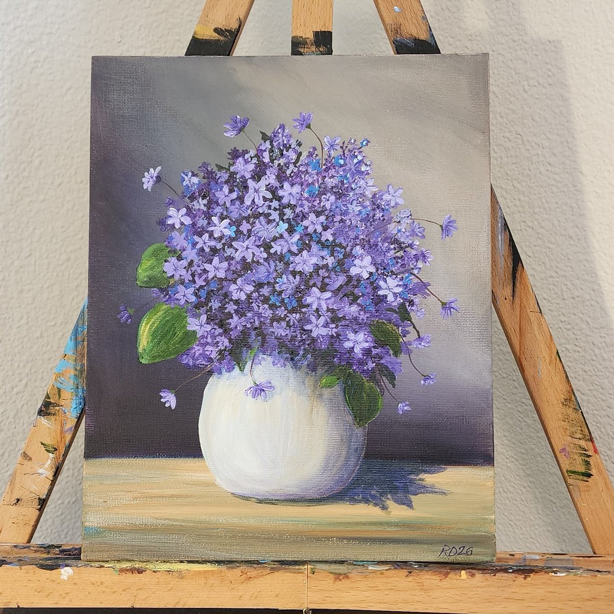 ReneeDixonArt's tweet photo. ✨️NEW ART✨️

Purple Flowers in a Vase
Acrylic painting on 8x10 canvas panel 

#MyArtWork #Art #Artist #Flowers #PurpleFlowers #AcrylicPainting #RenéeDixonArt #LowVisionArtist #InvisibleDisability https://t.co/TBCT5wEagy