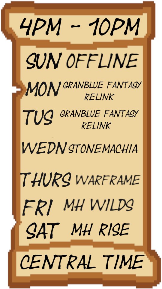 Abyssal_Forge's tweet photo. Schedule for 5/31 - 6/6

Restarting GBFR and getting endgame ready before Endless Ragnarok, playing more Stonemachia, grinding some relics in Warframe and hunting on the weekend!

Until then, Take Care and Happy Hunting Embers! https://t.co/BD6mioVvQc