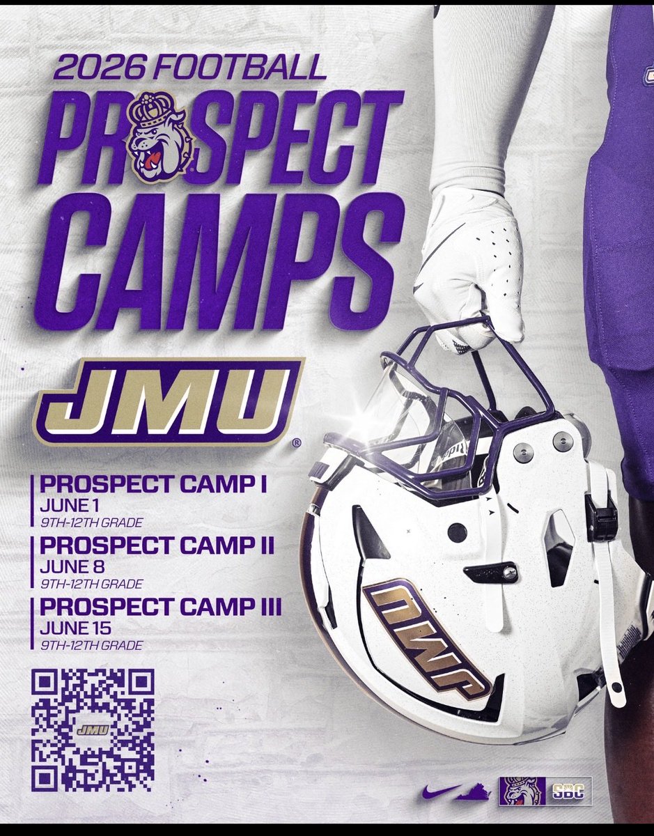 LukeAdamsQB's tweet photo. I will be @JMUFootball prospect camp tomorrow ‼️Excited to learn and compete.

@coach_bnapier @aaronpflugrad @TheCoachCorum17 https://t.co/dDXlHSV2r0