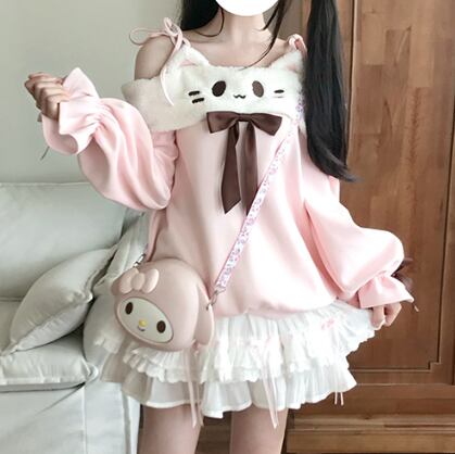 yumekawa_girl77's tweet photo. もこもこねこちゃんオフショルトップス💖 https://t.co/nNfXnvTh2M