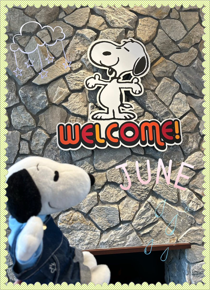 0920Tender's tweet photo. JUNE✨☂️✨
#SNOOPY
#ぬい撮り
#もう6月 https://t.co/vFvoqa4sNY