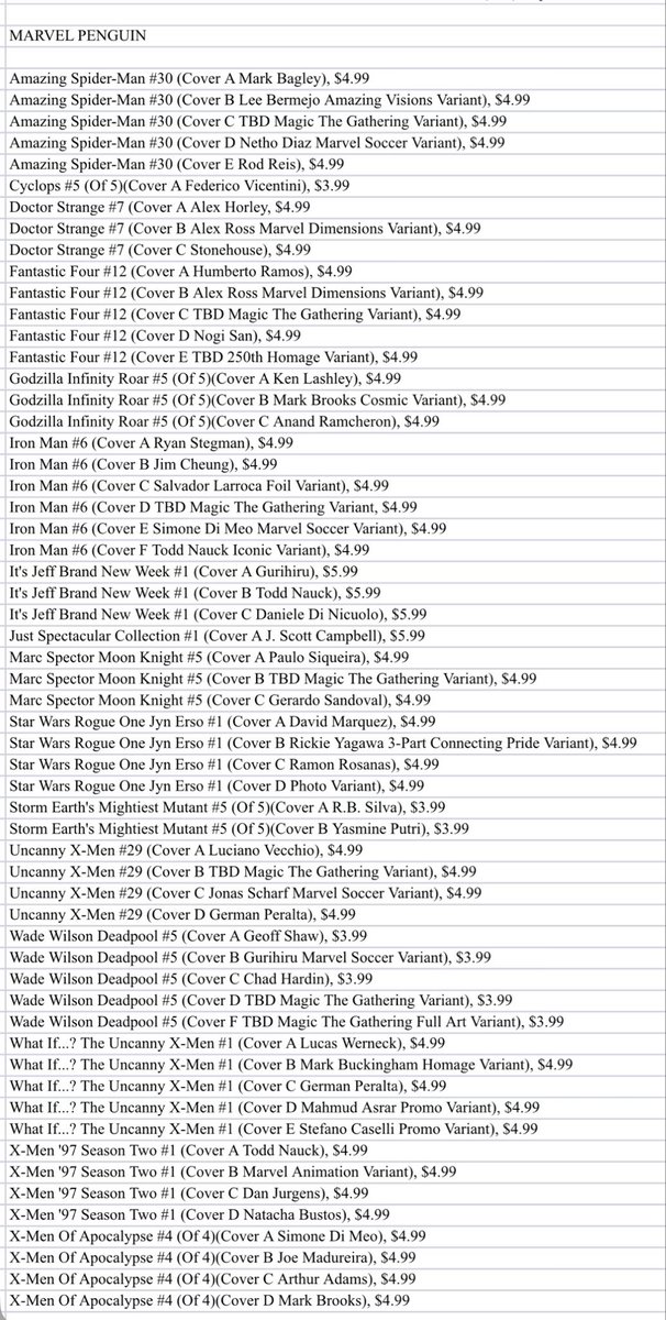 ComicsTnT's tweet photo. Hey! This is what we’ll be putting up on our giant wall-O-comics this coming Wednesday, June 3rd! Quantities are limited on some titles. See you soon! 😀 #newcomicbookday #comicstoonsntoys #tustincalifornia #comicbooks #dccomics #marvelcomics #imagecomics #indiecomics https://t.co/ErtmiMAvBe