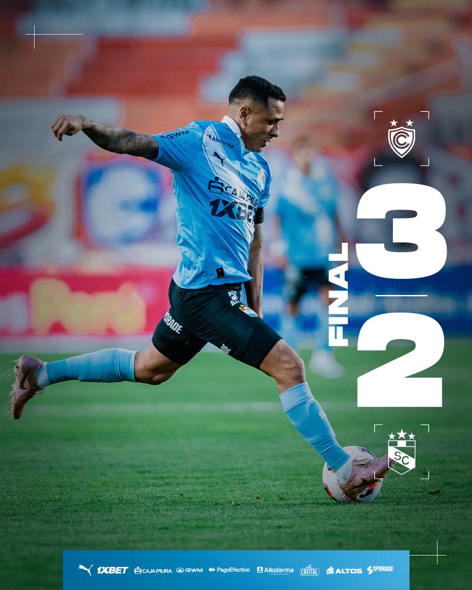 ClubSCristal's tweet photo. 𝗙𝗜𝗡𝗔𝗟 𝗗𝗘𝗟 𝗣𝗔𝗥𝗧𝗜𝗗𝗢
#FuerzaCristal https://t.co/HKvBuHFub7