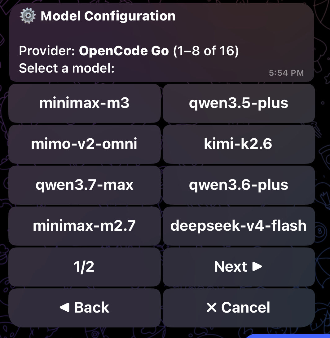 LottoLabs's tweet photo. Opencode go has Minimax M3 already 👀 https://t.co/aEkgfe8DAd