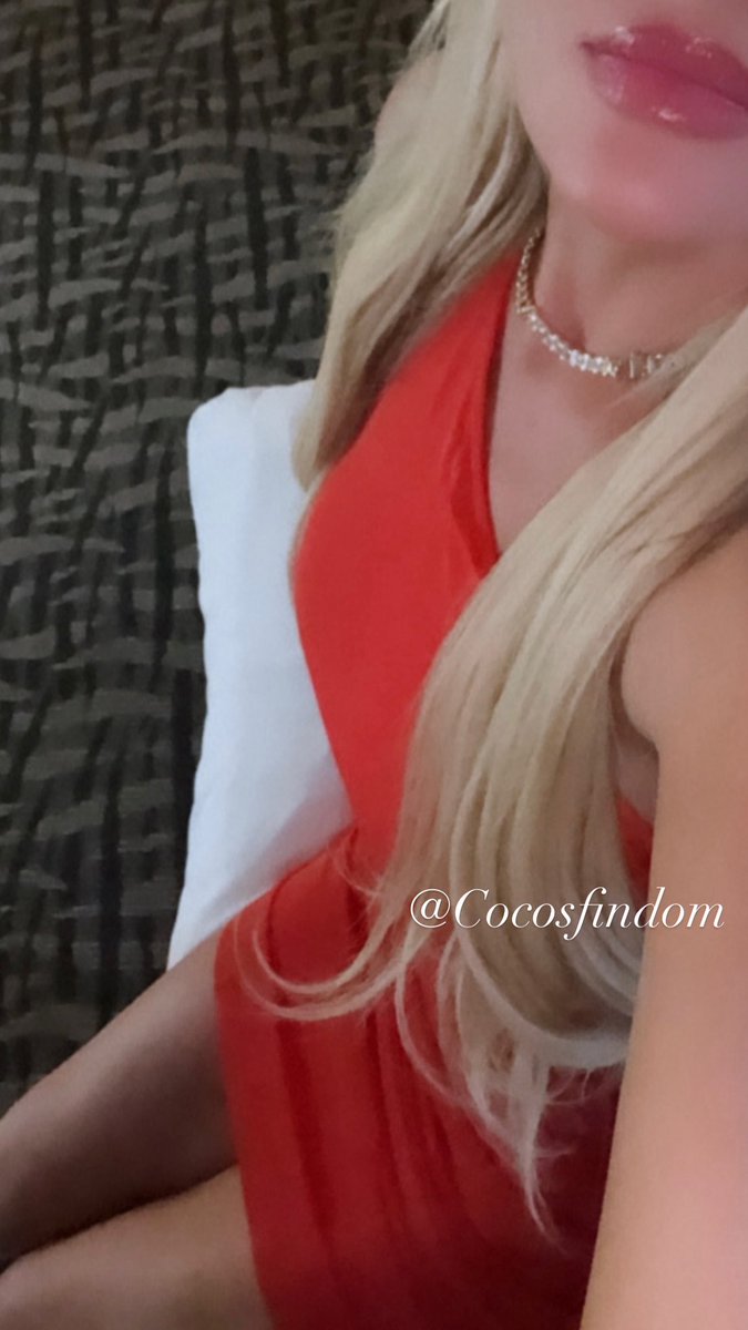 CocosFindom's tweet photo. What triggered you first? Mommy's hair? lips… little red dress? Or the diamond necklace that an alpha tried to impress Me with? https://t.co/HEzdVYYJCW