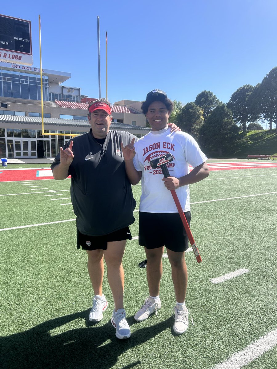 zbrown_51's tweet photo. I had an amazing time at the University of New Mexico camp today.  I came as a dline man but ended up getting switched to oline and still balled out and was one of the oline MVPs!!  

@Coach_CBooth  @LukeSchleusner  @Coach_Eck   @vvhsfbbooster https://t.co/DQwT8Zm5RZ