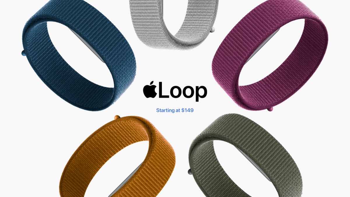 ParkerOrtolani's tweet photo. time for a new concept, what if Apple made a Fitbit Air competitor? Imagine an "Apple Loop" inspired by the sport loop with a small aluminum puck and a MagSafe style charger... https://t.co/bK0Y0iazbA