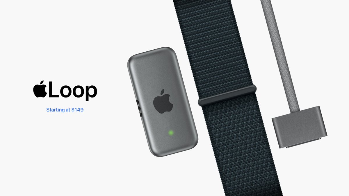 ParkerOrtolani's tweet photo. time for a new concept, what if Apple made a Fitbit Air competitor? Imagine an "Apple Loop" inspired by the sport loop with a small aluminum puck and a MagSafe style charger... https://t.co/bK0Y0iazbA