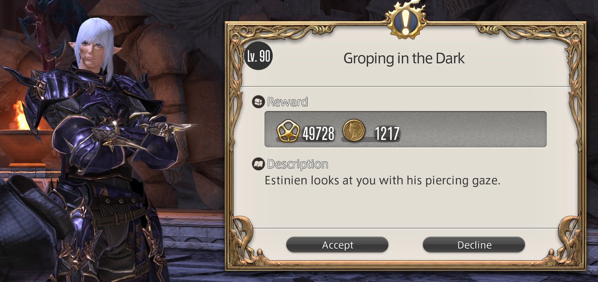 megalohdon's tweet photo. estinien theres people around https://t.co/ixsB580rlQ