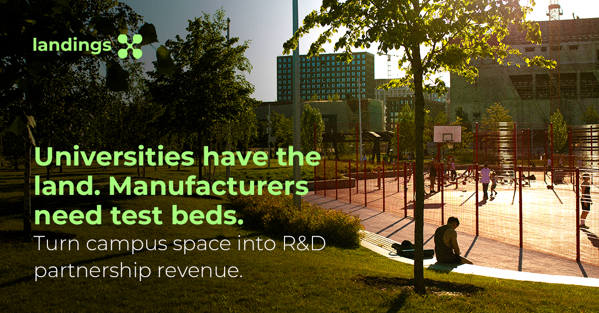 LandingsNetwork's tweet photo. Universities: Land you have = test beds manufacturers need 🎓

Vertiport on campus creates:
💰 Licensing revenue
🔬 Federal grants
🏆 R&amp;D partnerships
➡ Living labs

Monetize underutilized space. Lead AAM research.

Let's talk! 🌐 https://t.co/V8DSFjHMZX

#Landings #HigherEd https://t.co/wjOk1Z4FHp