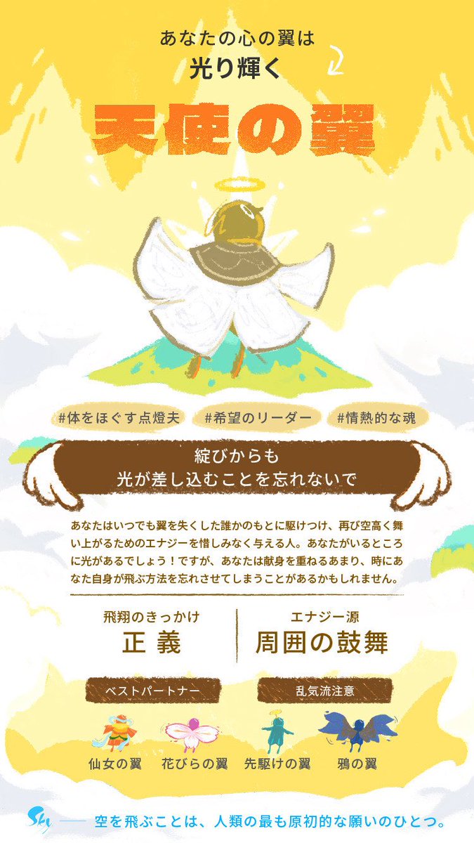 CLiiiONE's tweet photo. ଳ固定用ଳ

久々にSkyに復帰して、
改めて星の子の可愛さを実感…🫶💕

その可愛さを記録に残すべく、
備忘録用にアカウント開設しました🍀.*

のんびりマイペースに更新予定です🦥*̣̩⋆

#Sky自己紹介カード
#あなたの翼タイプ診断
#深海生物の備忘録 https://t.co/xsAzwRnKbj