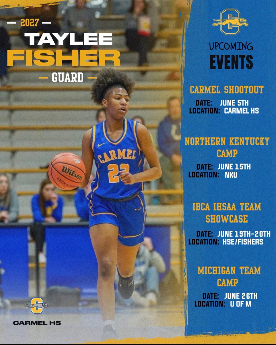 FisherTayl59531's tweet photo. Heres my June schedule! Excited to get back on the court! Lets Go!! @CHS_Womensbball https://t.co/UDjbJcye3q