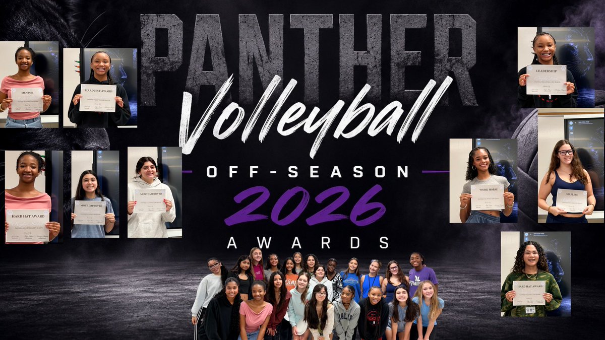 CoachCrite's tweet photo. 🏐 Congratulations to our Panther Volleyball Off-Season Award winners! Your hard work and commitment continue to make our program stronger every day. 💜🖤

#PantherVolleyball #Believe #PantherPride https://t.co/zjRO0sFd92