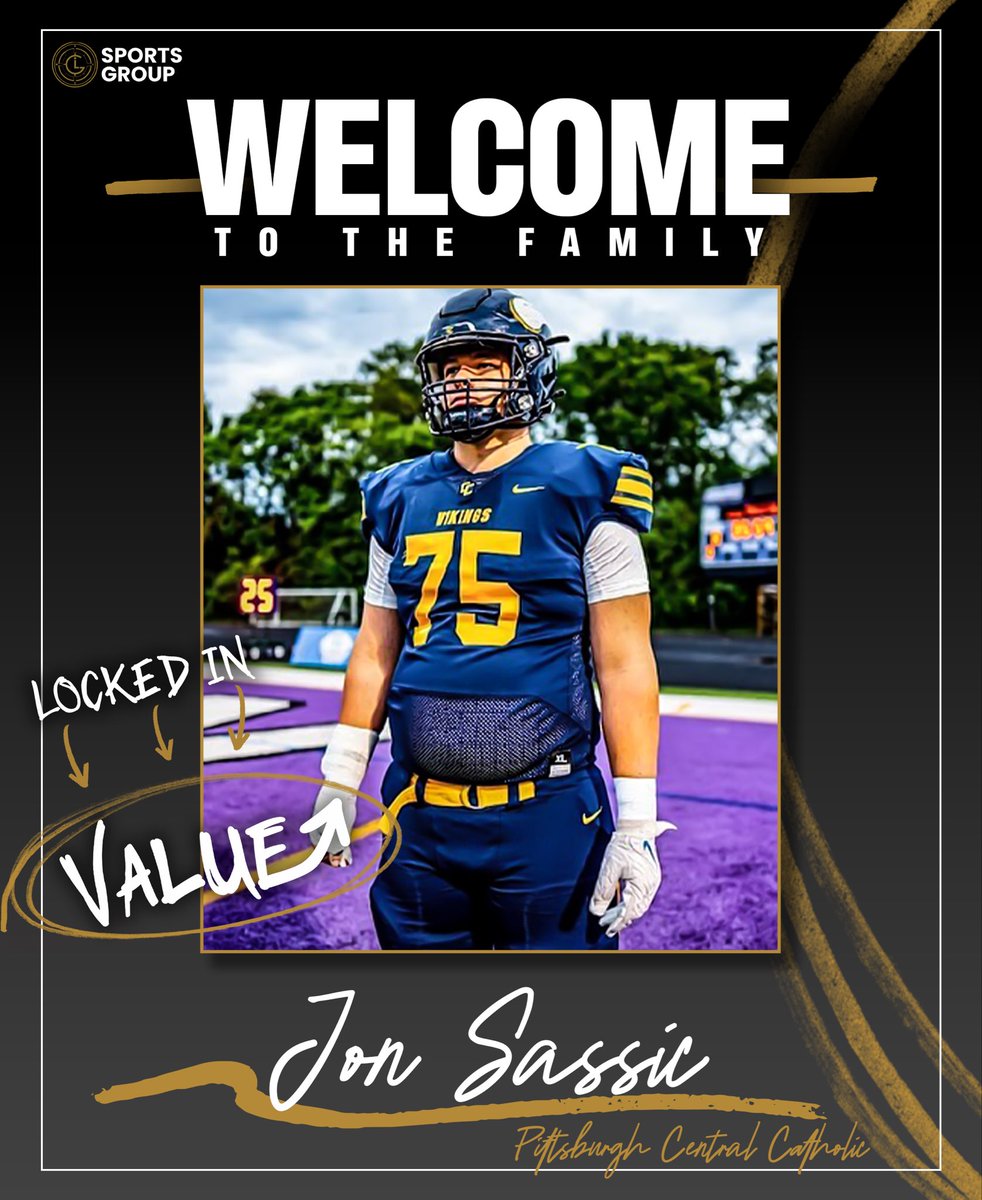LIGSportsGroup's tweet photo. The trenches just got stronger‼️
Welcome to the family, @jon_sassic 🏈⚫️📈💪🏾

#LIGSportsGroup #LockedIn #NIV #NIL https://t.co/yBmPscdhzA