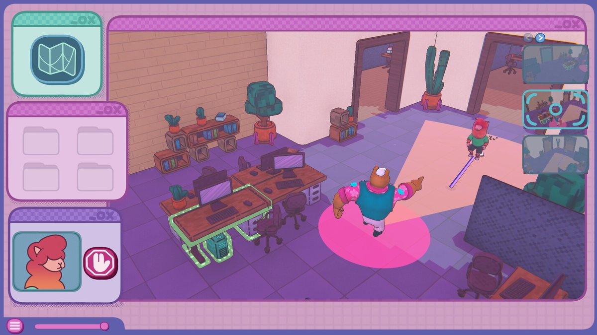 FurryVideoGames's tweet photo. The Social Grip: Llama Drama

A second person stealth game by Chonk Cats Productions. Play as a hacker guiding Dan the llama through a dystopian social media megacorp’s headquarters to collect evidence of their evil deeds.

Available for free on Steam: https://t.co/jDv8GecLND https://t.co/iavCa32Te1